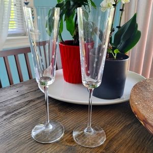Kate Spade Champagne glasses (Dot)